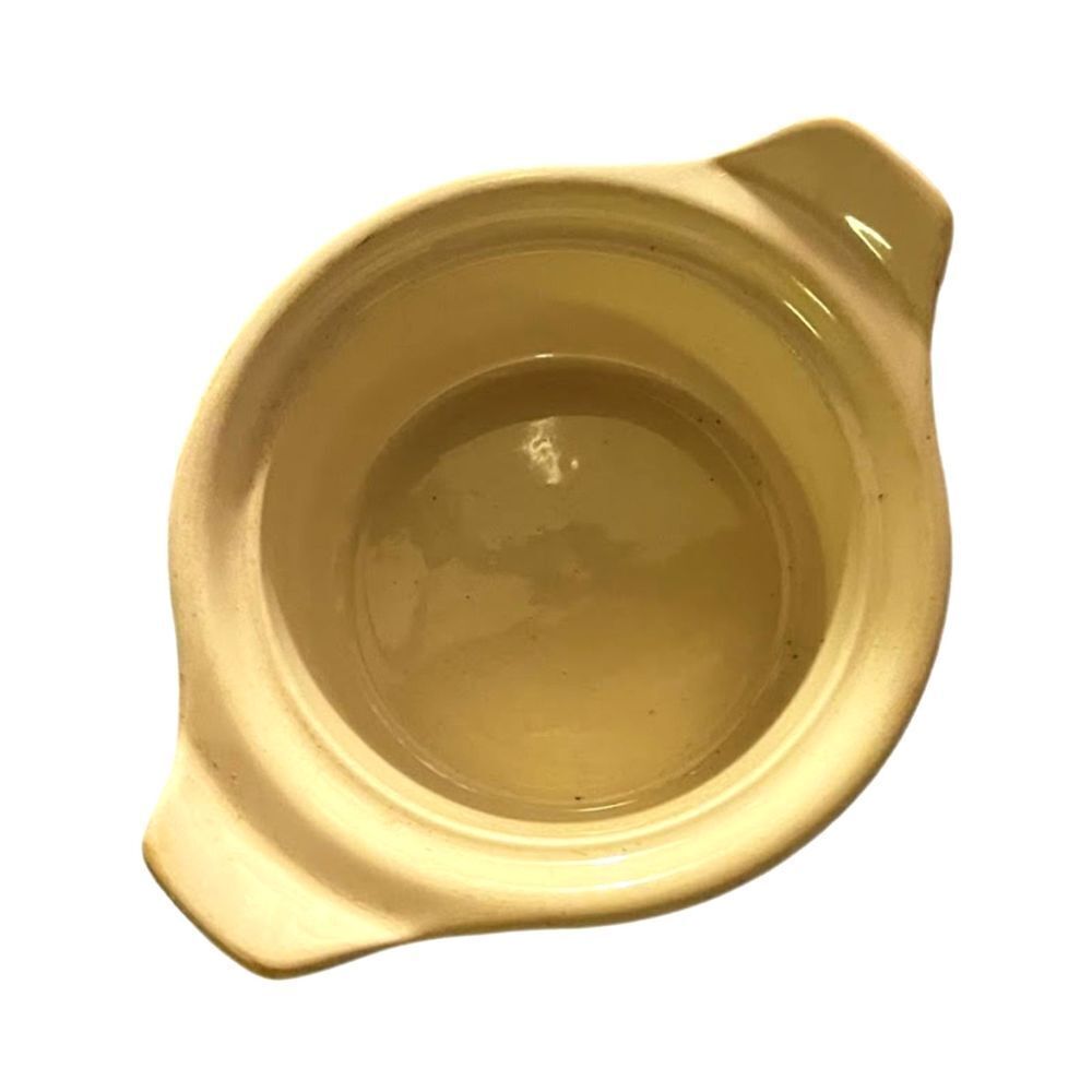 Vintage Butter Dish Bowl Beige Ceramics